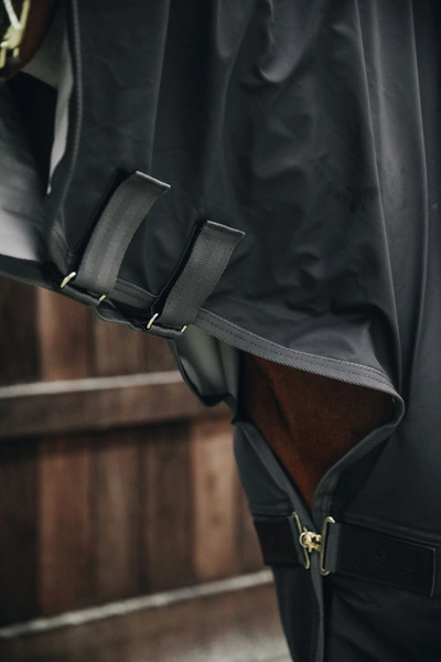 Kentucky derka przeciwdeszczowa do jazdy RainCoat Hurricane - szara