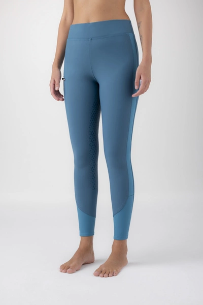 Legginsy z wysokim stanem Equiline Erefh - szmaragdowe