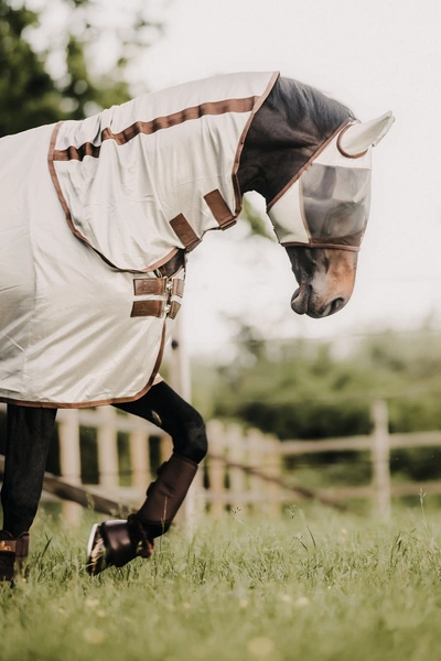 Kentucky maska na owady Classic - z uszami beżowa