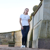 Damska koszulka treningowa Kingsland Classic Ladies Logo T-shirt - biała
