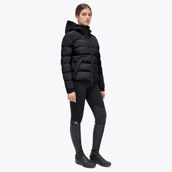 Kurtka Hooded Nylon Puffer Cavalleria Toscana - czarna