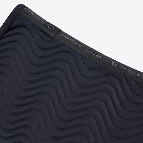 Czaprak Double Orbit Wave Quilted - granatowy