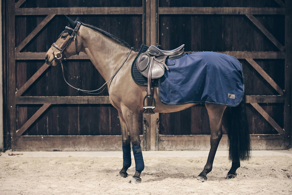 Kentucky półderka do jazdy Quarter Rug All Weather 160g - granatowa
