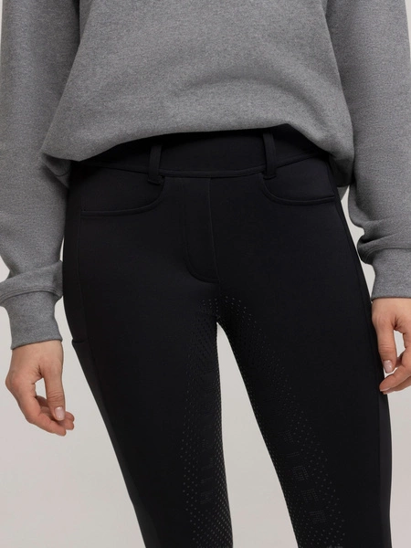 Ocieplane legginsy Tommy Hilfiger Vermont - czarne