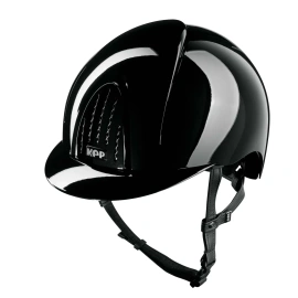 Kask KEP Smart NOVA Polish - czarny z czarnymi paskami