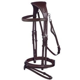 Ogłowie Equiline BJ300 - brązowe