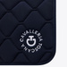 Czaprak Cavalleria Toscana Orbit Quilted - granatowy z białym logo