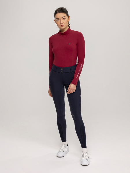 Thermobryczesy z wysokim stanem Tommy Hilfiger Minnesota Softshell Full Grip - granat desert sky