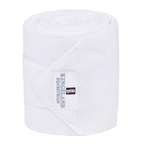 Owijki Kingsland Classic Fleece 2 szt. - białe