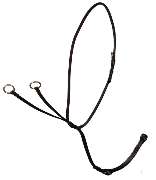 Klasyczny skórzany wytok Dy'on D Collection - brązowy