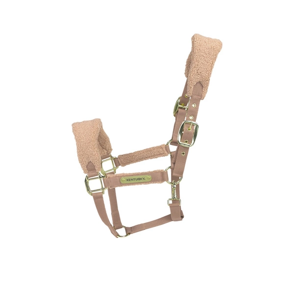 Kentucky kantar Teddy Fleece podszyty puchatym polarem - beżowy