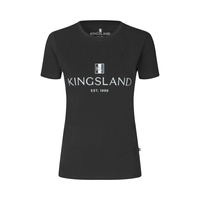 Damska koszulka treningowa Kingsland Classic Ladies Logo T-shirt - czarna