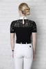Koszula konkursowa Fleur de Lys Equestrian Cristall Short - czarna