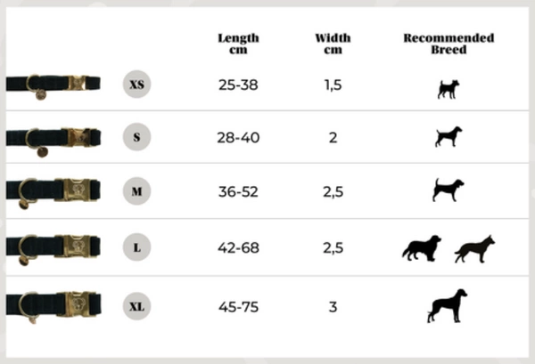 Obroża Kentucky Corduroy - czarna