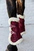 Kentucky Ochraniacze Bamboo Vegan Sheepskin Tendon Boots Elastic Velvet na przednie nogi - bordo
