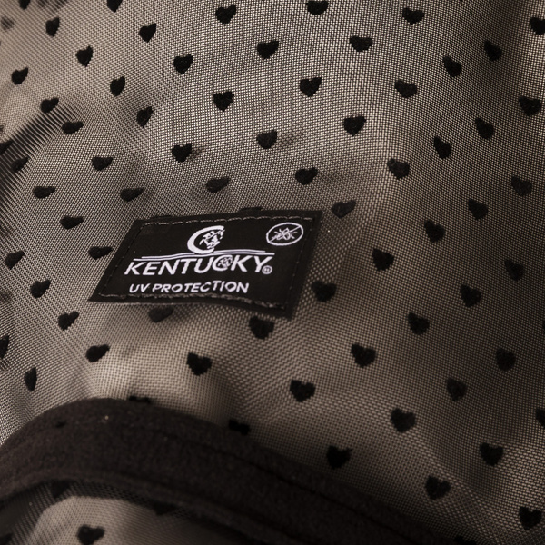  Kentucky Fly Mask Heart - maska na owady - czarna