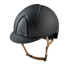 Kask KEP Smart NOVA Textile Star Silver - czarny z brązowymi paskami