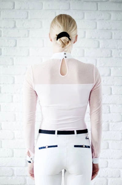 Koszula konkursowa Fleur de Lys Equestrian Cindy - jasny róż