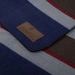 Osuszająca derka Kentucky Heavy Fleece Rug Square Stripes - granatowa