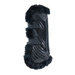 Kentucky Bamboo Vegan Sheepskin Tendon Boots Elastic na przednie nogi - czarne z czarnym futerkiem