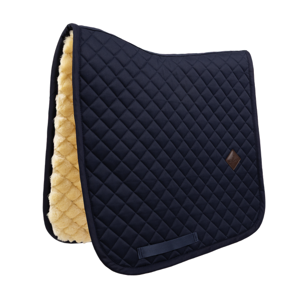 Kentucky czaprak Skin Friendly Saddle Pad Sheepskin Diamond - granatowy