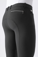 Męskie bryczesy Equiline Willow lej kolanowy X-Grip - czarne