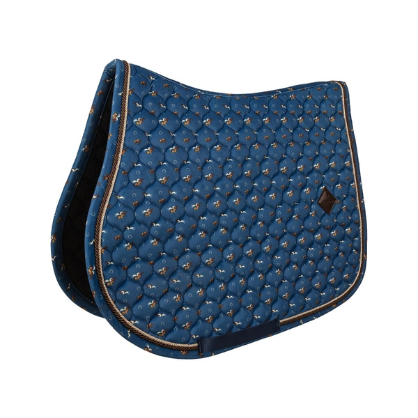 Kentucky czaprak Velvet Horse printing - granatowy
