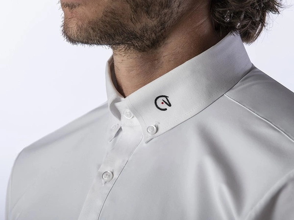 Męska koszula konkursowa z długim rękawem Ego7 - biała