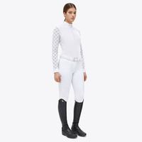 Koszula konkursowa Mini Orbit Flock Printed Jersey Cavalleria Toscana CAD246 - biała
