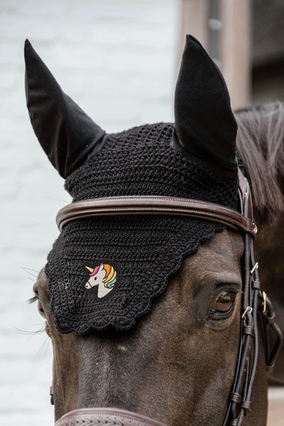 Kentucky nauszniki Wellington Wave Unicorn - czarne