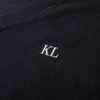 DamskI sweterek Kingsland Classic Knitted V-Neck - granatowy
