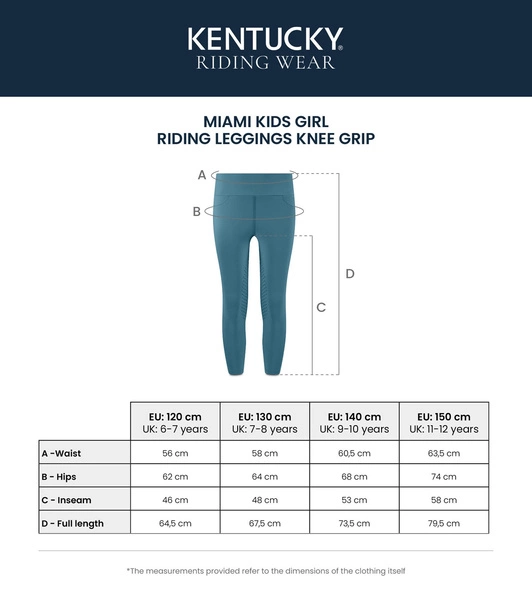 Dziewczęce bryczesy z lejem kolanowym Kentucky Miami - emerald