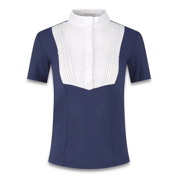 Damska koszula konkursowa z krótkim rękawem Kentucky Heritage Air - granatowa