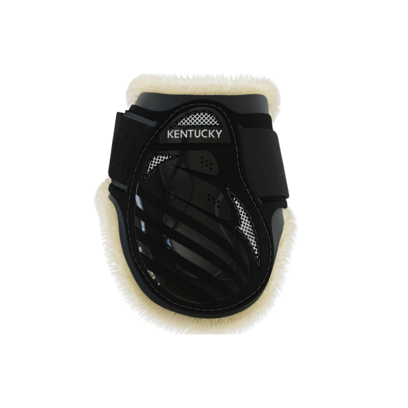 Kentucky Vegan Sheepskin Young Horse Fetlock na zadnie nogi - czarne
