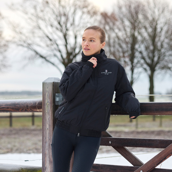 Kurtka Kingsland Classic Unisex Bomber Jacket - granatowa