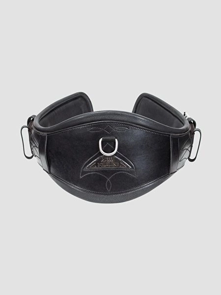 Anatomiczny popręg ujeżdżeniowy Equiline - czarny