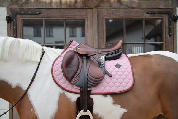 Kentucky czaprak Onion Quilt Neon Leather - liliowy