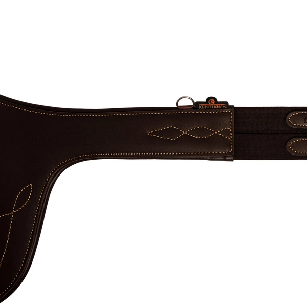 Kentucky anatomiczny popręg Anatomic Stud Girth z fartuchem - brązowy