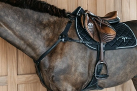 5-punktowy skórzany napierśnik Dy'on D Collection - czarny