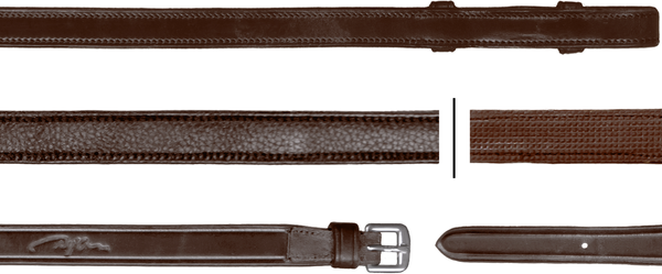 Skórzano-gumowe wodze 5/8" Dy'on Hunter New English