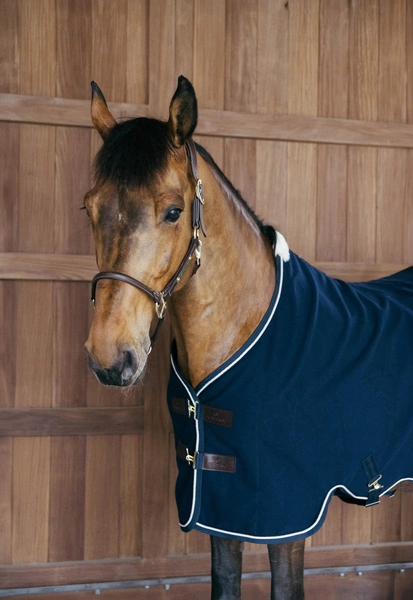 Derka wełniana Kentucky Fleece Rug Vegan Wool - granatowa