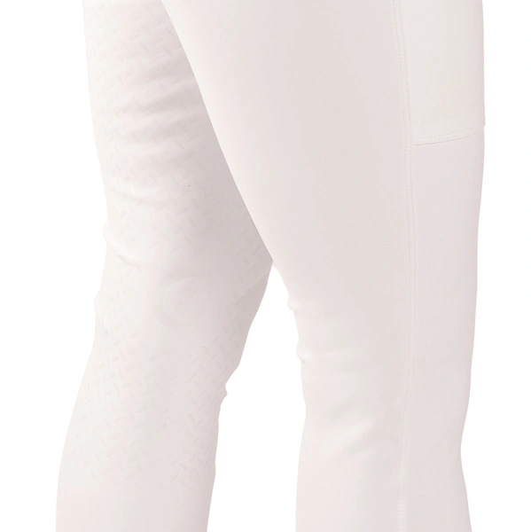 Damskie legginsy Kentucky Classic z pełnym lejem - białe