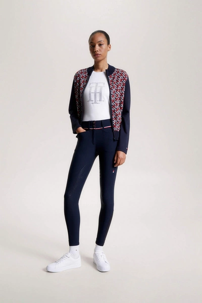 Bryczesy Tommy Hilfiger Geneva - granatowe