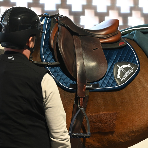 Veredus czaprak skokowy Saddlecloth Jumping S1 Velvet - granatowy