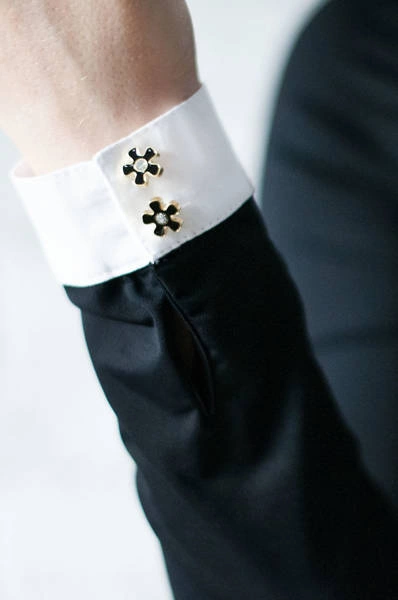 Koszula konkursowa Fleur de Lys Equestrian Edelweiss - czarna