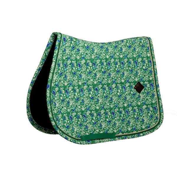 Kentucky czaprak Velvet Printing - zielony/granatowy