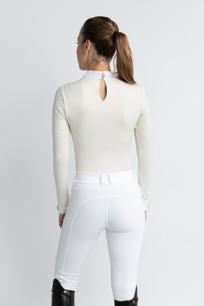Koszula konkursowa Fleur de Lys Equestrian Holly - kremowa