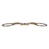 Velari wędzidło Snaffle Loose Ring Double Jointed Sweet Copper 16 mm