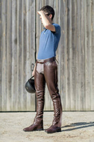 Czapsy Leather Long Chaps Dy'on - brąz