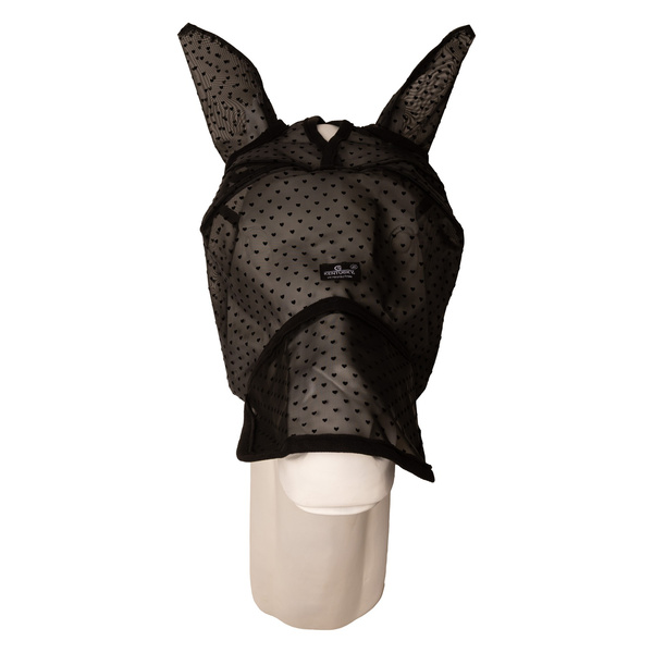  Kentucky Fly Mask Heart - maska na owady - czarna